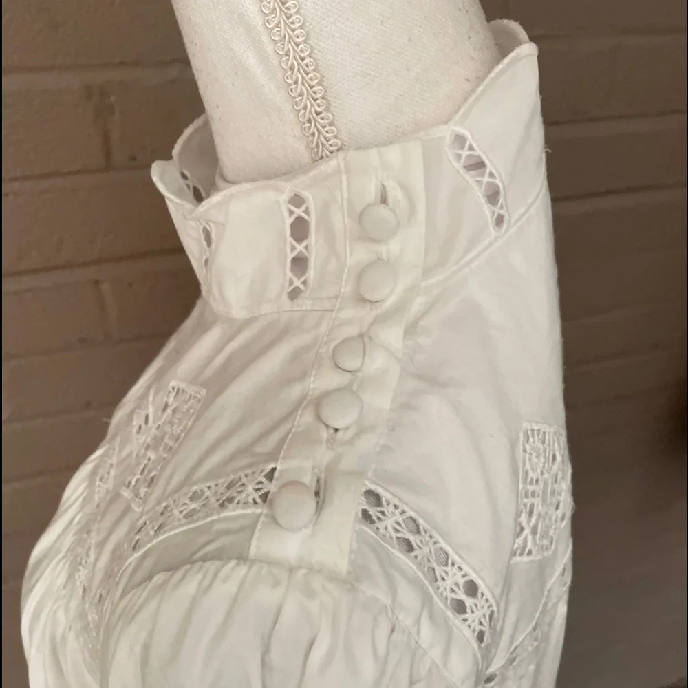 Free People White cotton blouse  S
